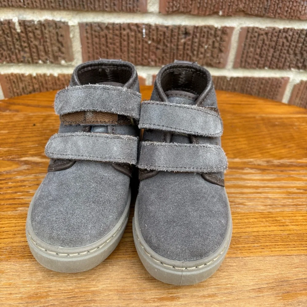 Cienta Sneaker Booties Kids 8 (25) Gray Leather Comfort Casual Shoes